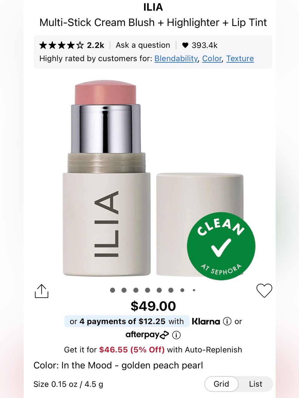 New ILIA Multi-Stick - In The Mood
